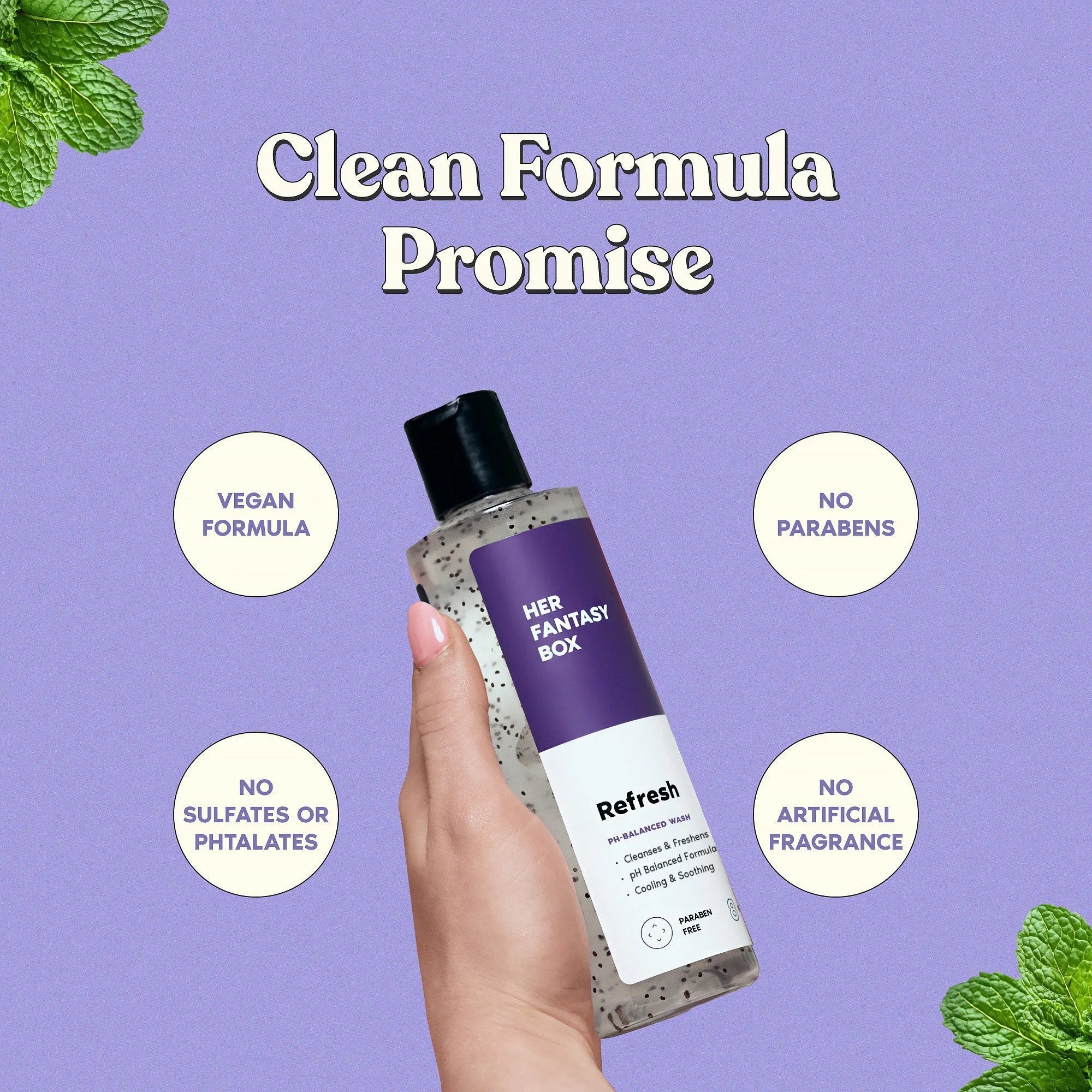 Refresh Plant Based Intimate Body Wash for Women - pH Balancing